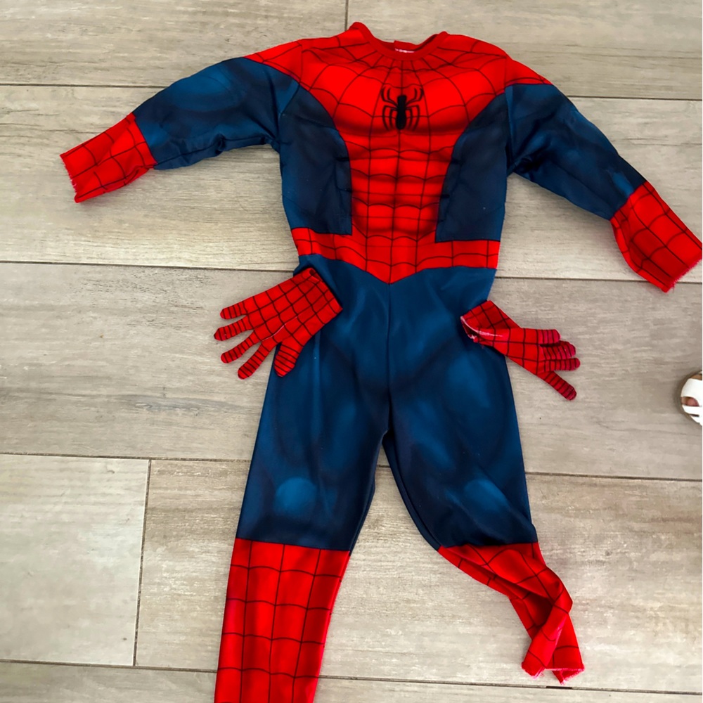 Spiderman Boy's Deluxe 3D Halloween Premium Styled Costume - Spiderman